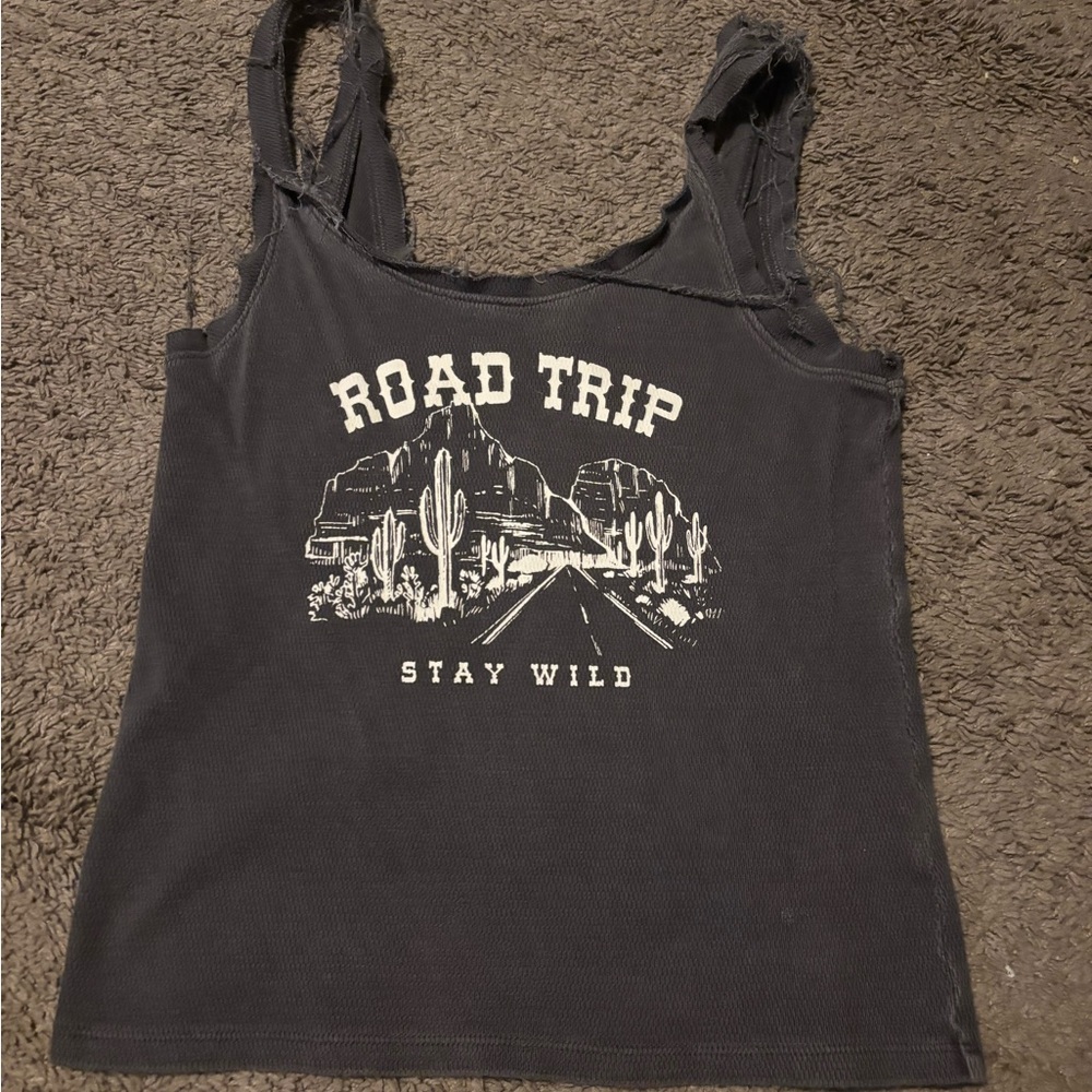 Buckle Black 'Road Trip' Graphic Tank Top